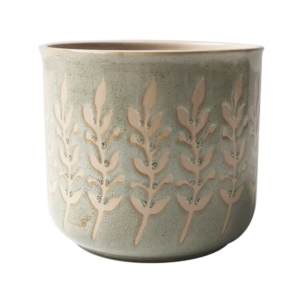 Rusted Leaves 5''  Flower Pot