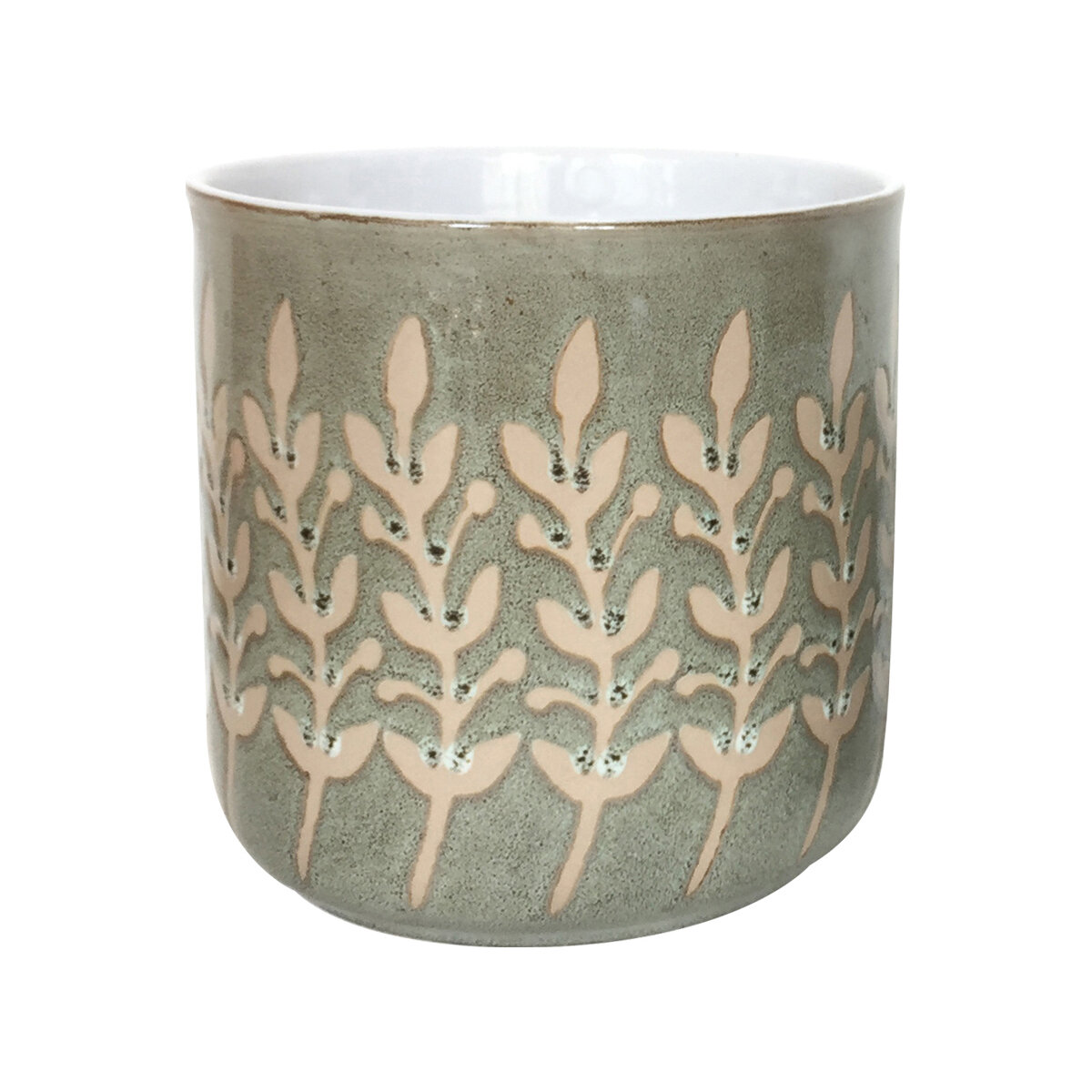 Rusted Leaves 6.5'' Flower Pot