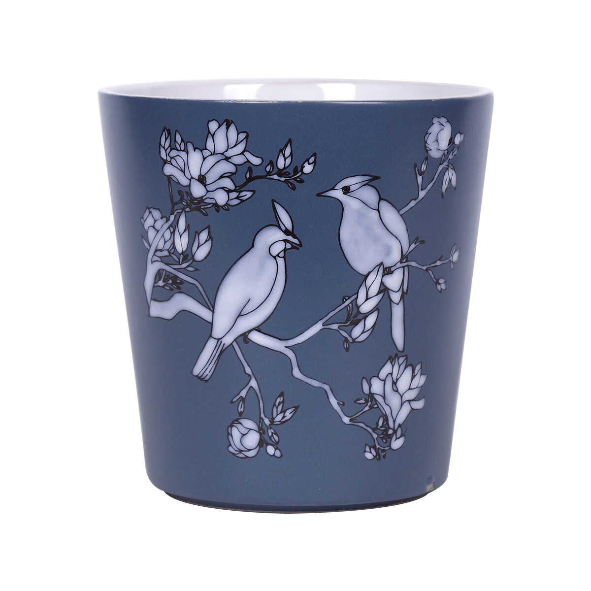Bird Blue 6.5''  Flower Pot