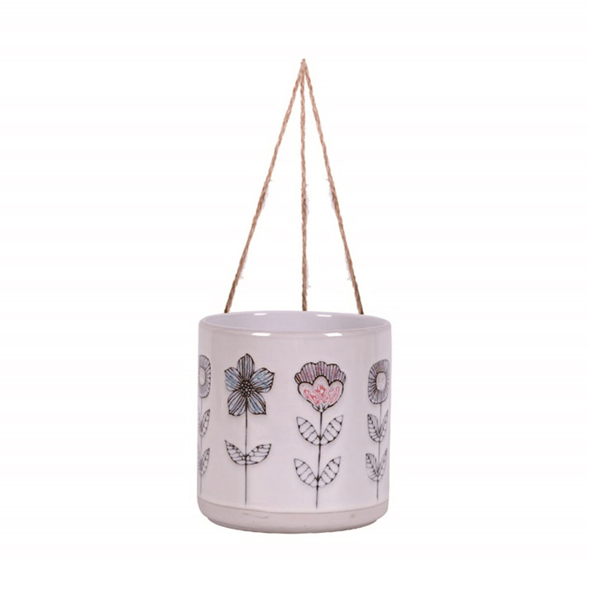Hanging Bobby Garden 6.5" Flower Pot