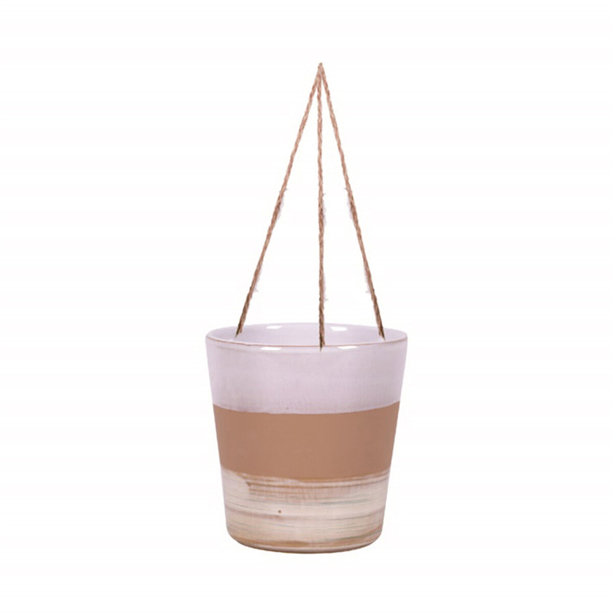 Hanging Stripe Rings 6.5" Flower Pot
