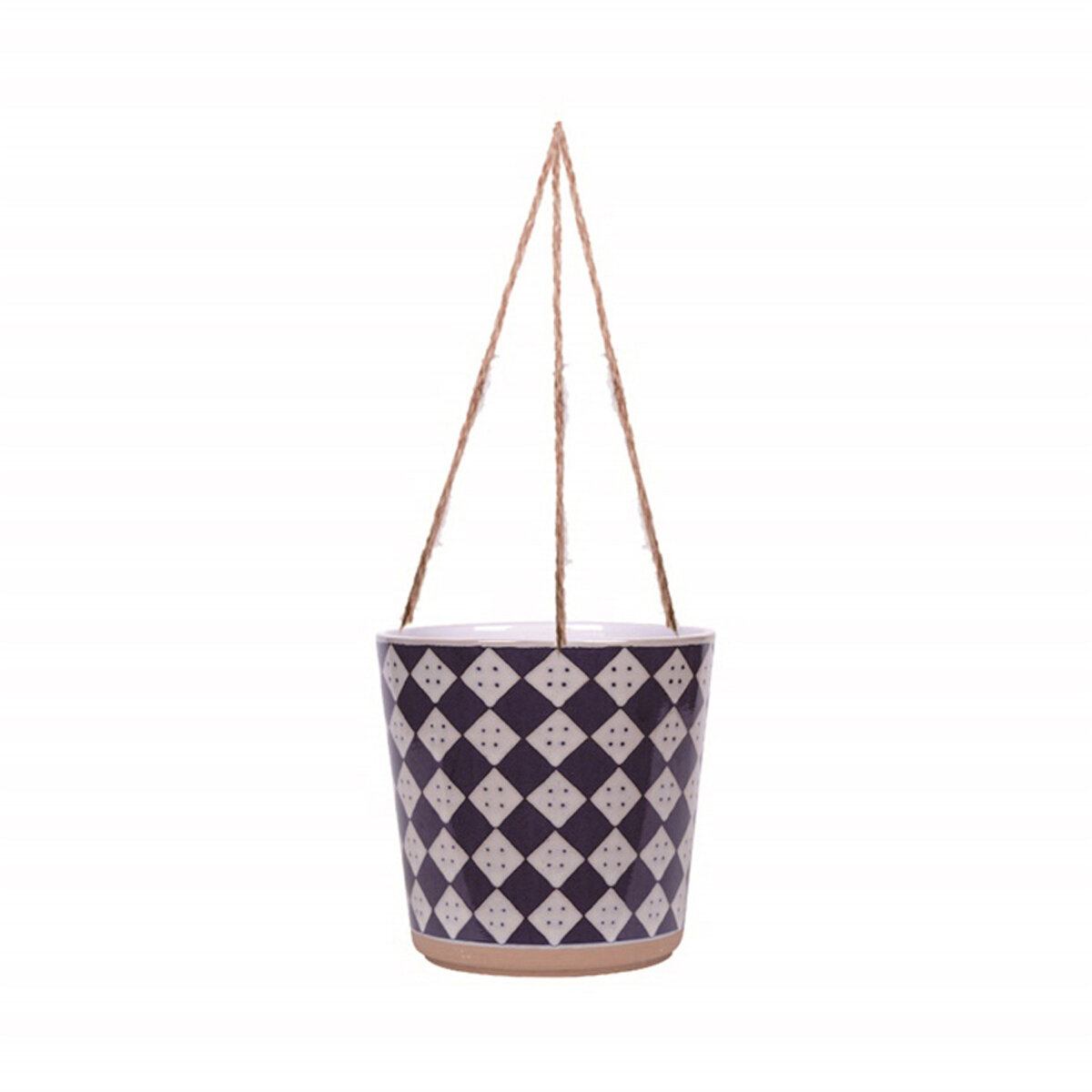 Hanging Check 5'' Flower Pot
