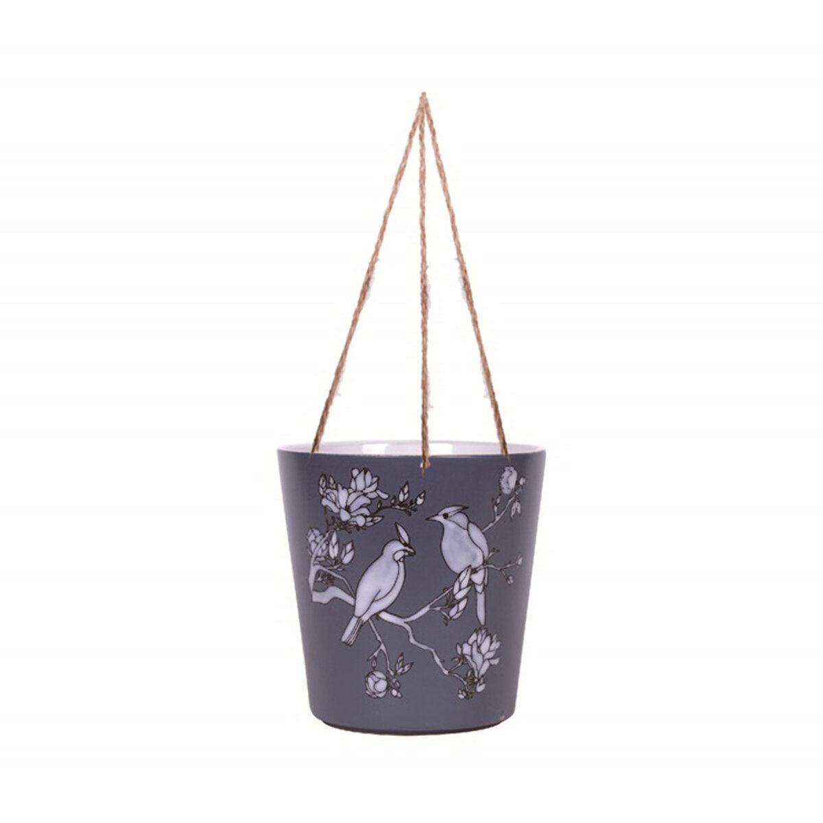 Hanging Bird Blue 6.5''  Flower Pot
