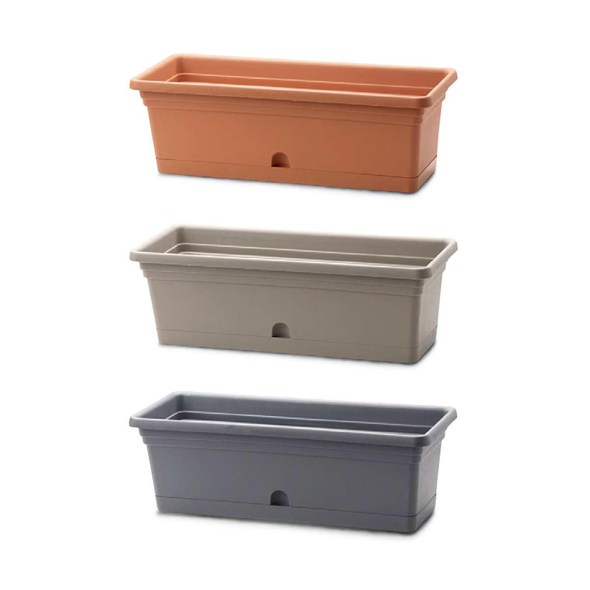 Emma Rect Planters/Saucers Char,Cap,Tc DS REFILL