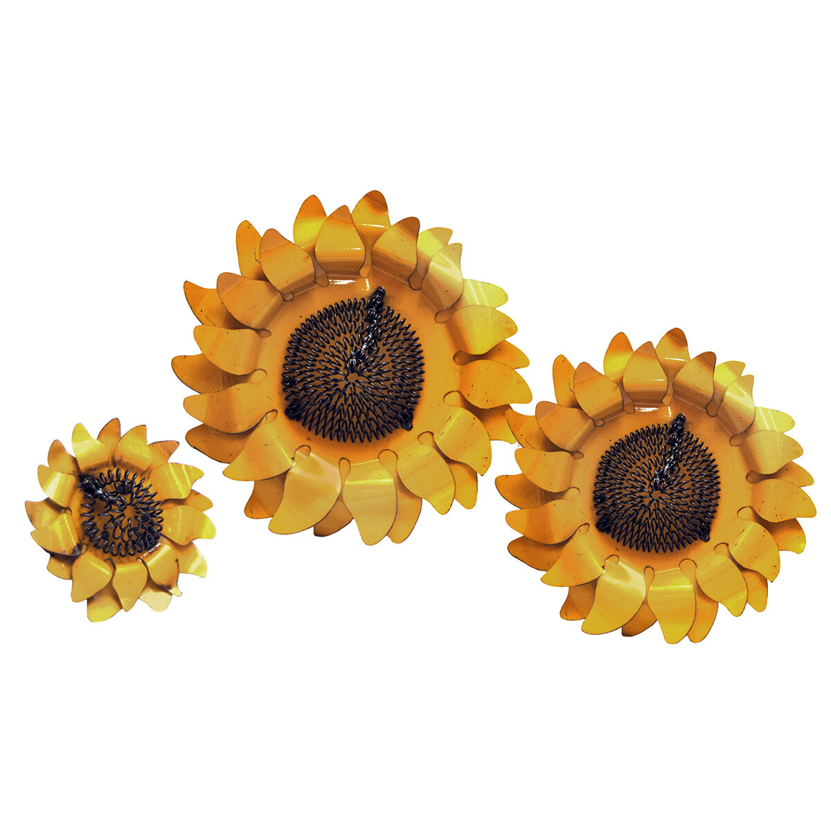 Wall Sunflower #3  3Pc Set