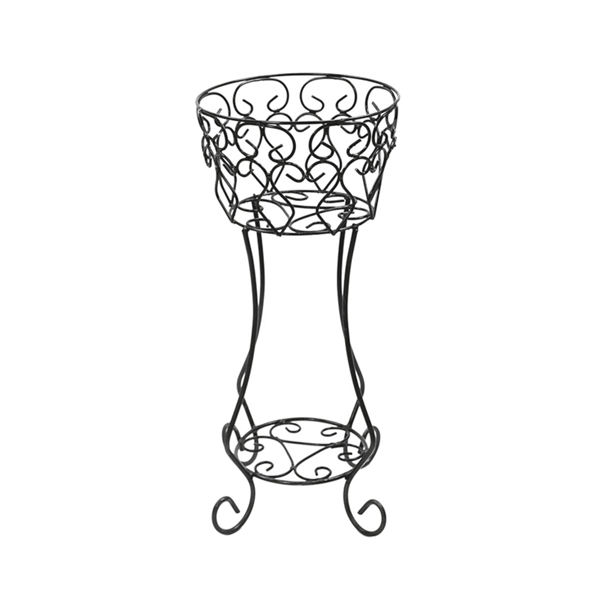 Scroll Planter Small Rustic Finish