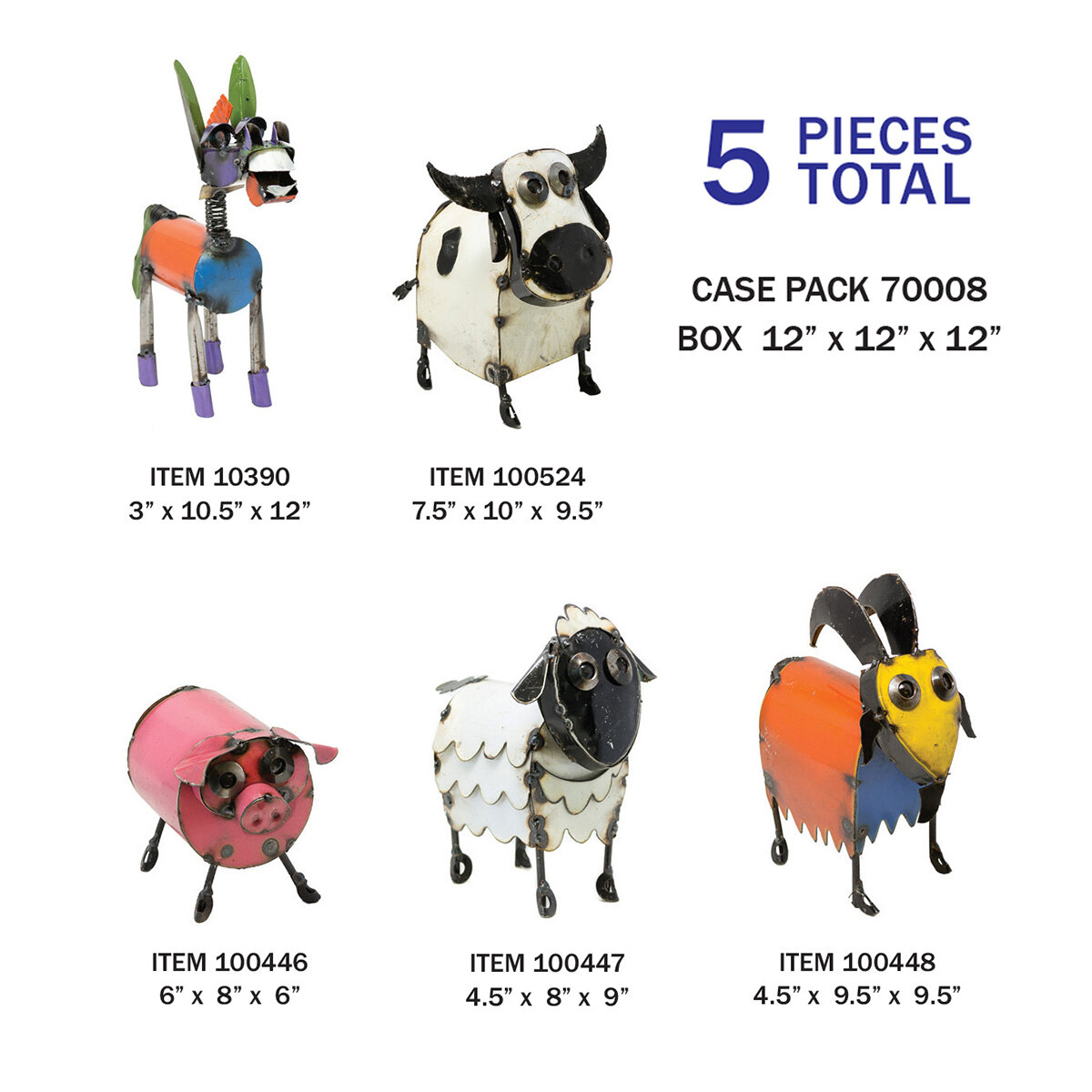 Case Pack -Farm Animals (5 Pcs)