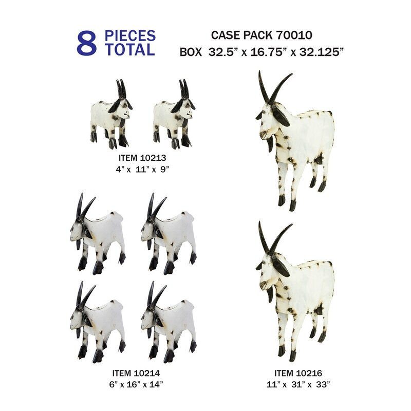 Case Pack- Goats (8Pcs)