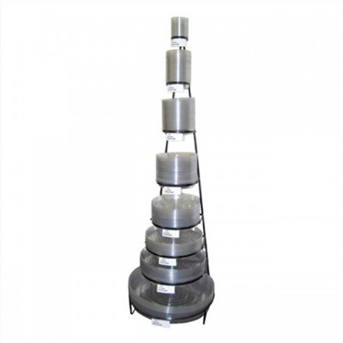 Metal Black Saucer Display 4"-21" (320 pcs)