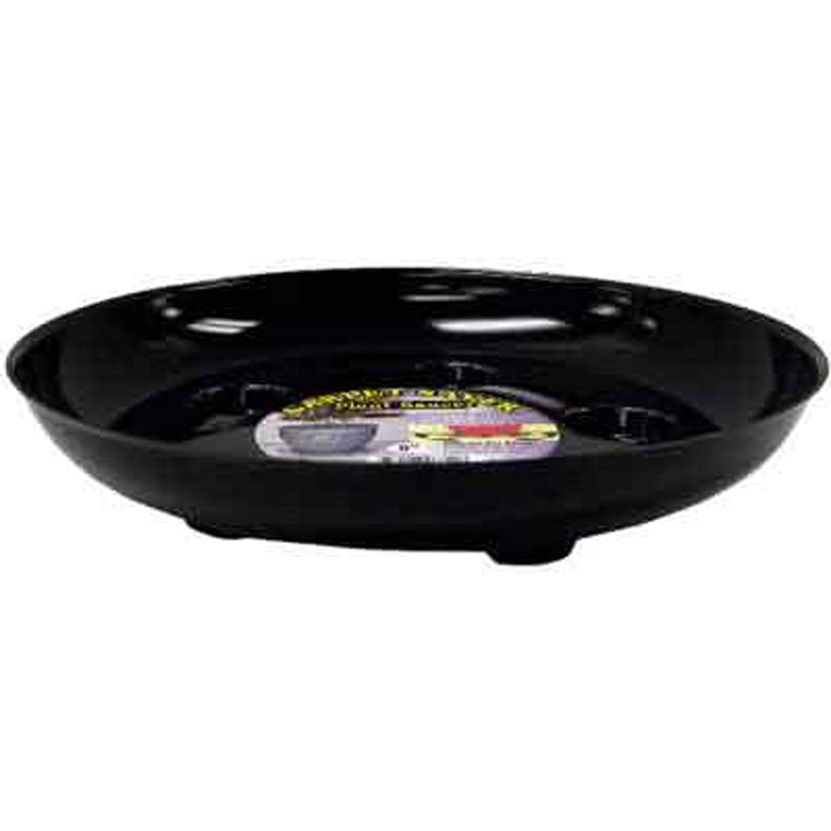 8" Black Heavy Foot Saucer