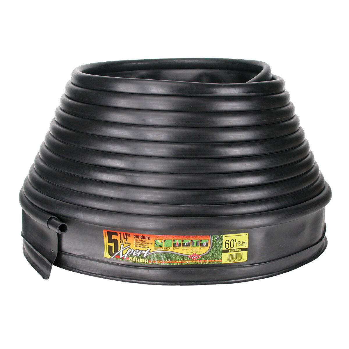 EXPERT 5¼" x 60' Designer Lawn Edging  Black