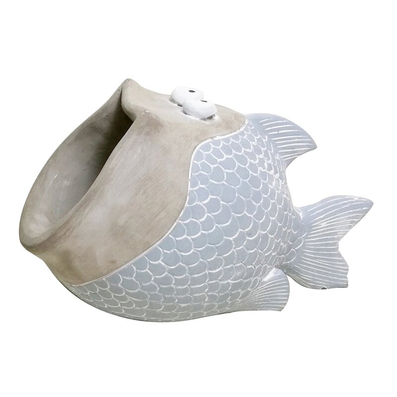 Big Mouth Fish Planter 25x15.5x14.5cm Big Mouth Fish Planter 25x15.5x14.5cm