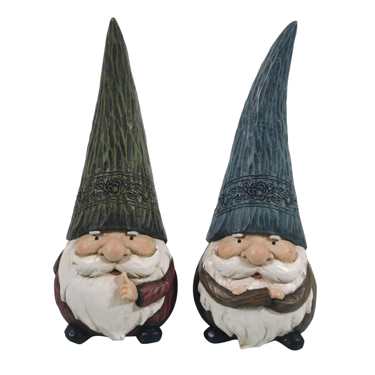 2's Company Gnomes Blu&Grn 9x9x21cm - Order EA