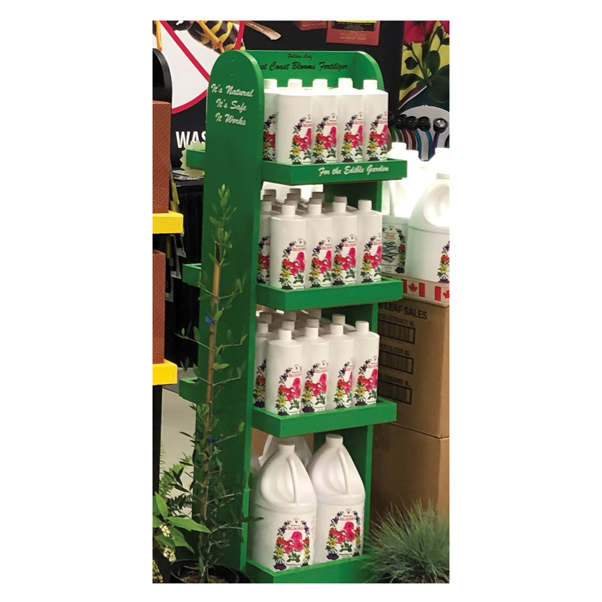 Blooms Fertilizer 48x1L & 8x4L C/W Rack DS 56 Pcs