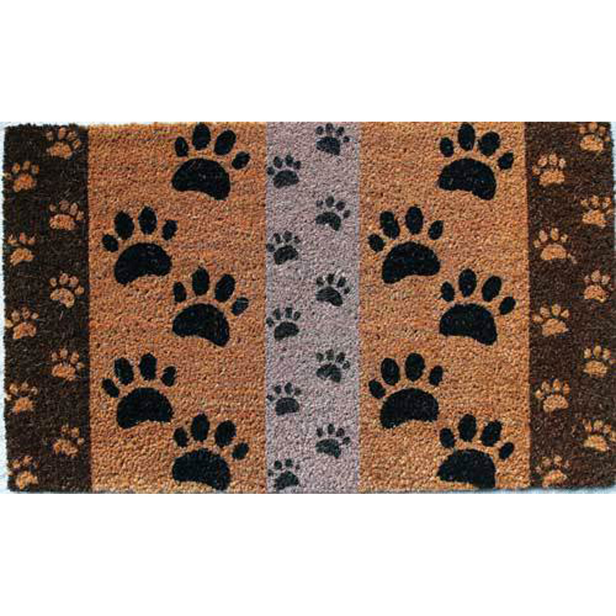 Vinyl Back Coir Mat 18X30 Paws