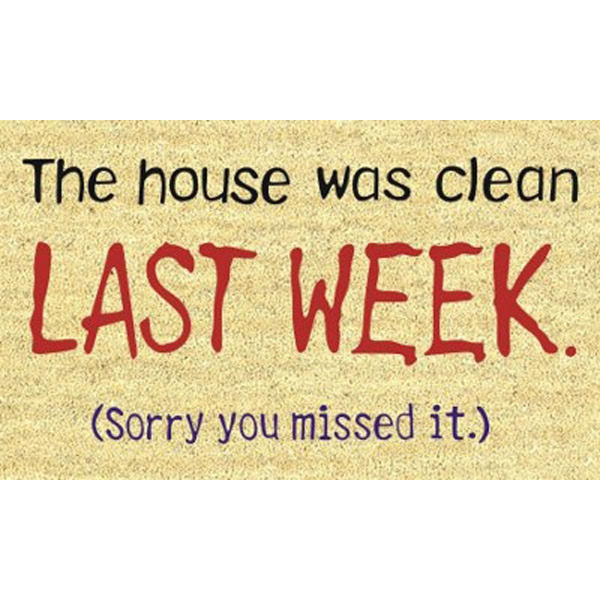 Coir Mat 18X30 Clean House