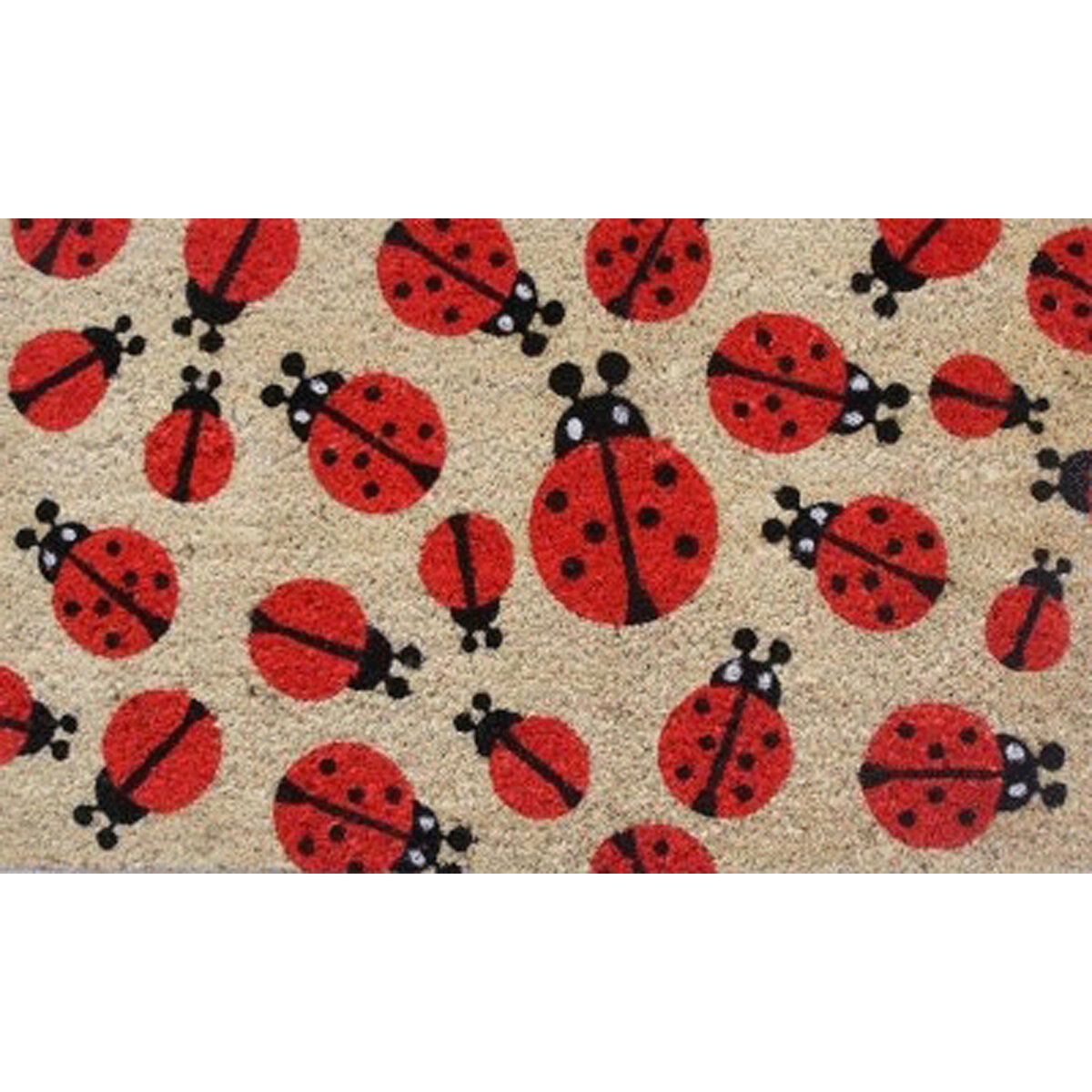 Coir Mat 18X30 Ladybugs