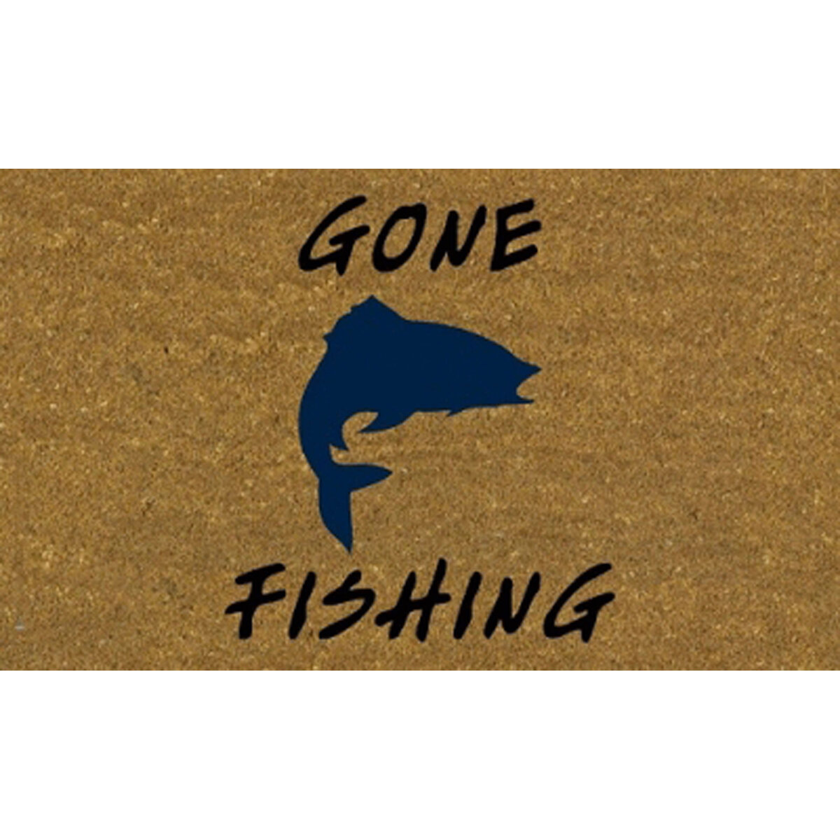 Coir Mat Gone Fishing 18X30