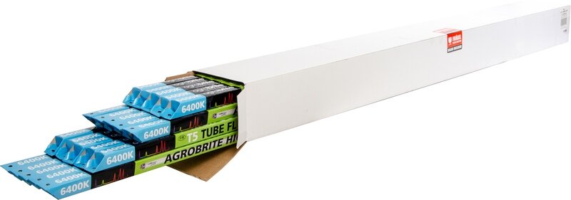 4'-T5 Replacement 6400K Bulbs, 54W, case of 20 4'-T5 Replacement 6400K Bulbs, 54W, case of 20