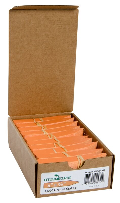 Plant Stake Labels Orange 4 Plant Stake Labels Orange 4"x5/8" 1000/CS