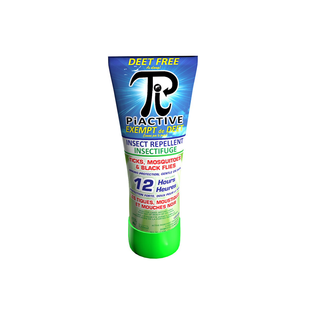 Piactive Entire Family 100% Deet Free 12Hr 120 g