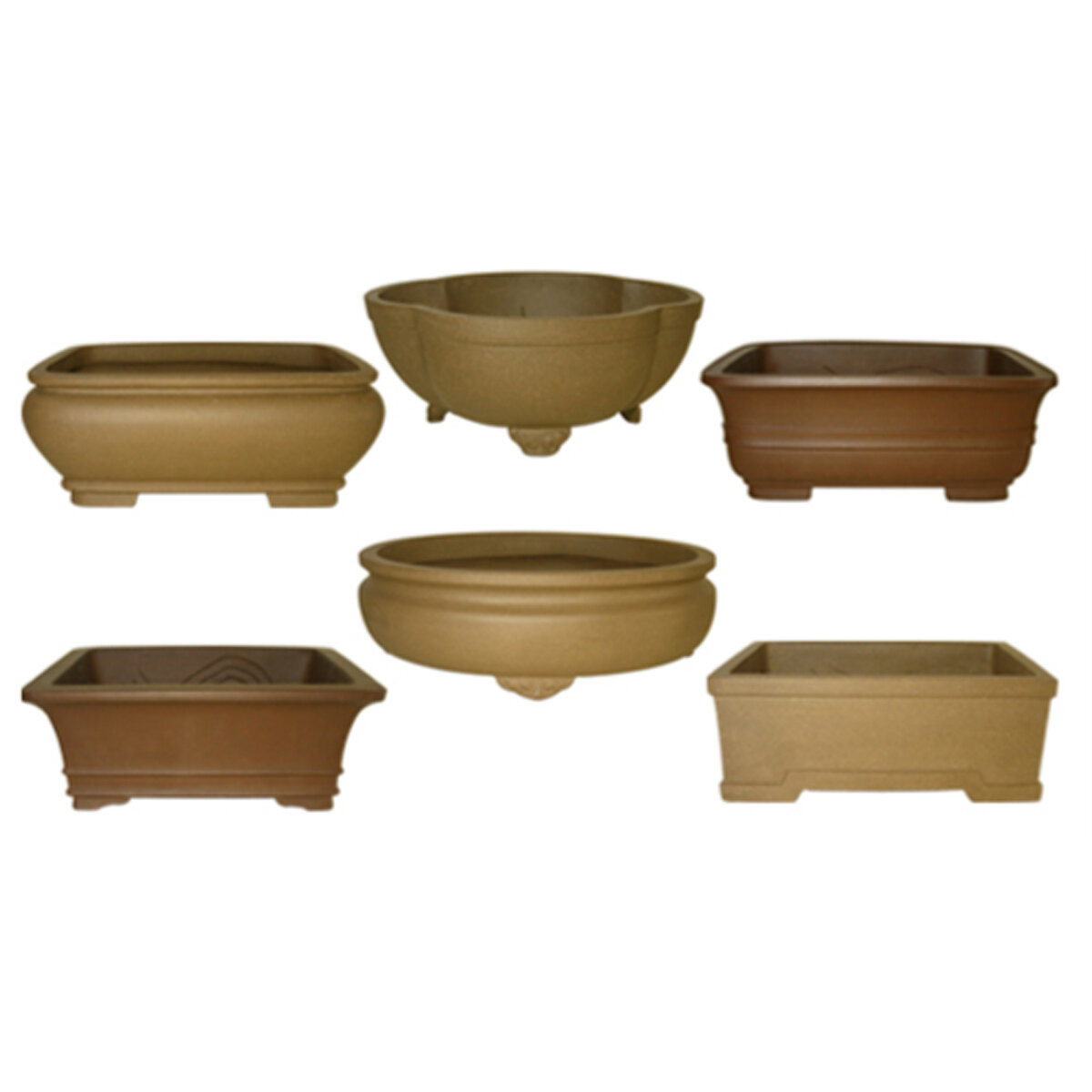 Unglazed 12" Bonsai Pot - Asst Styles