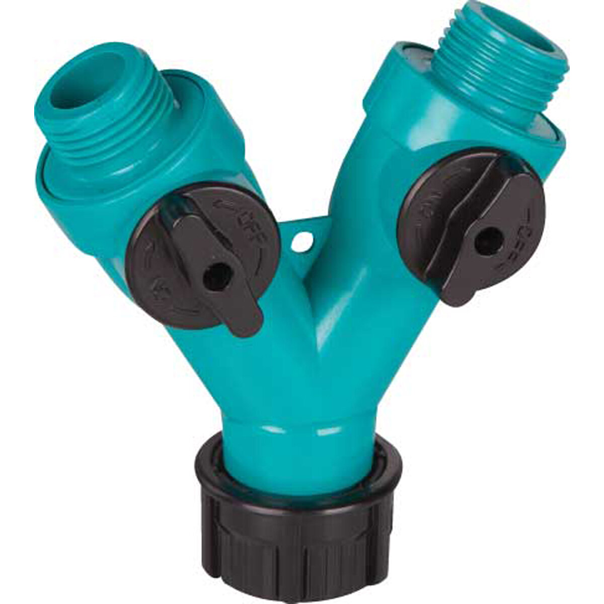 Full-Flow Green Poly Ght Y W/Dual Shut-Off