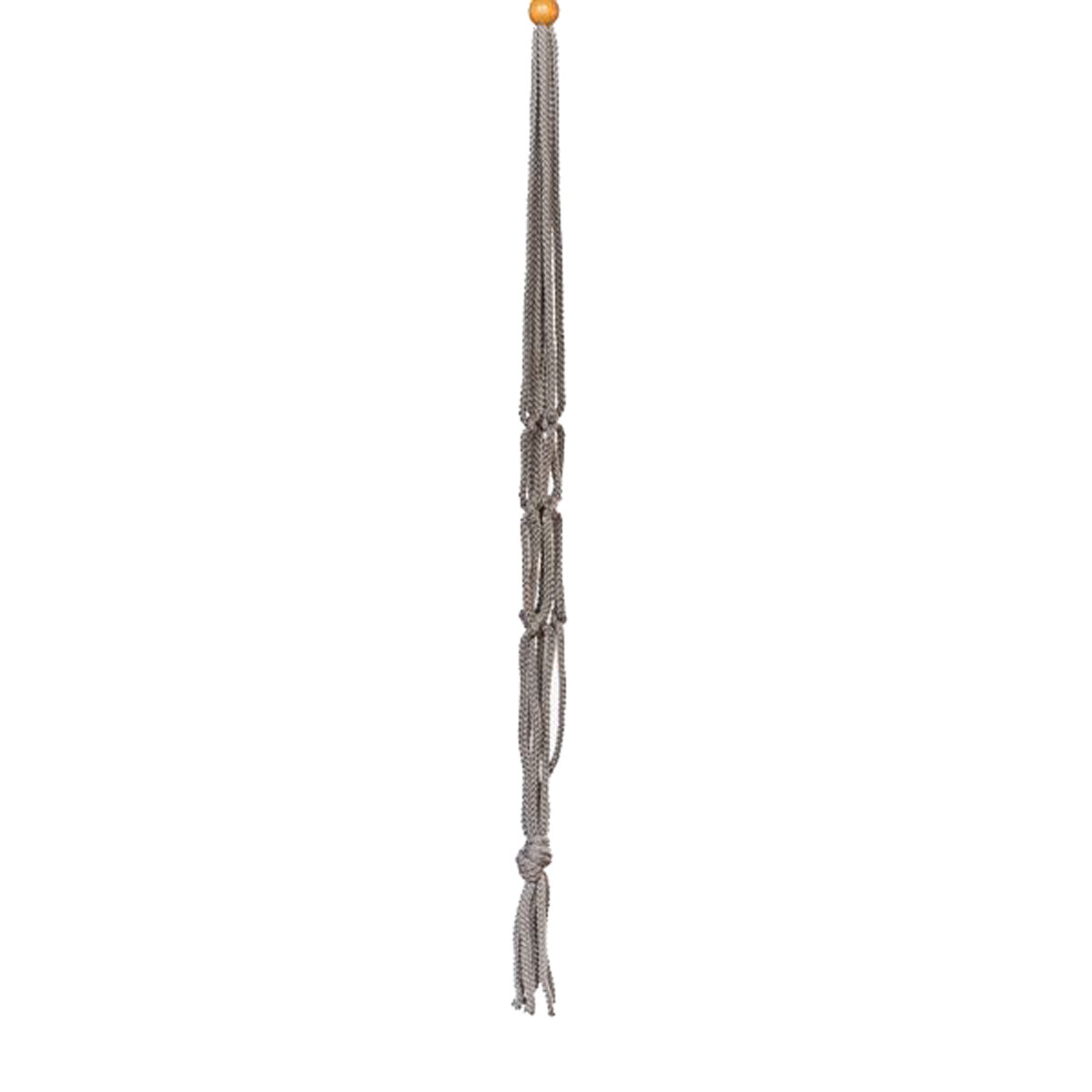 30" Grey Macrame Plant Hangers