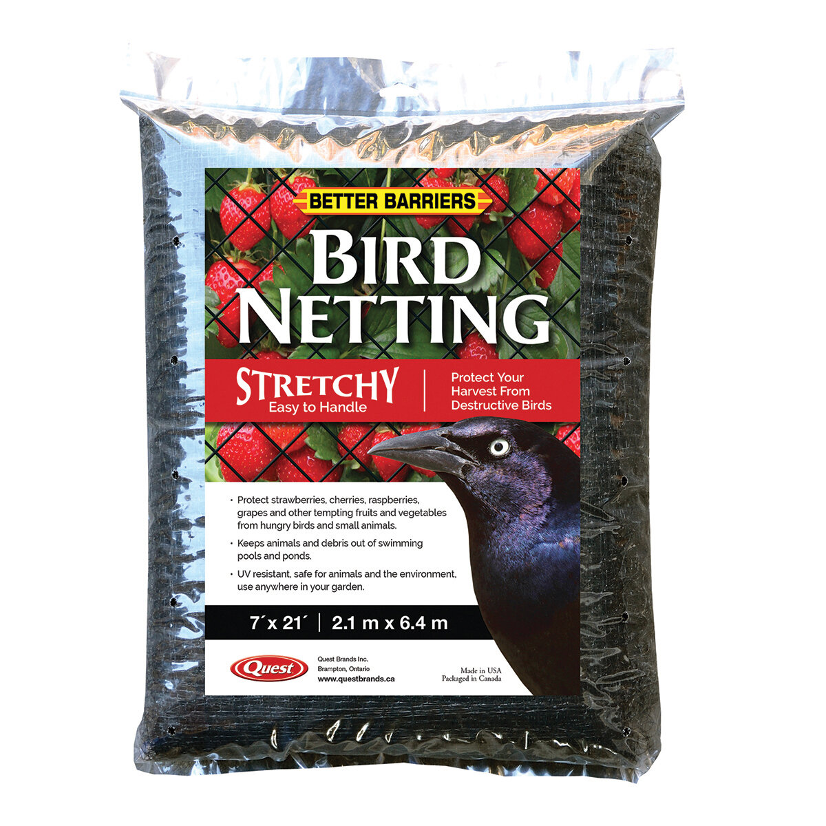 7' x 21'- Black Stretchy Mesh