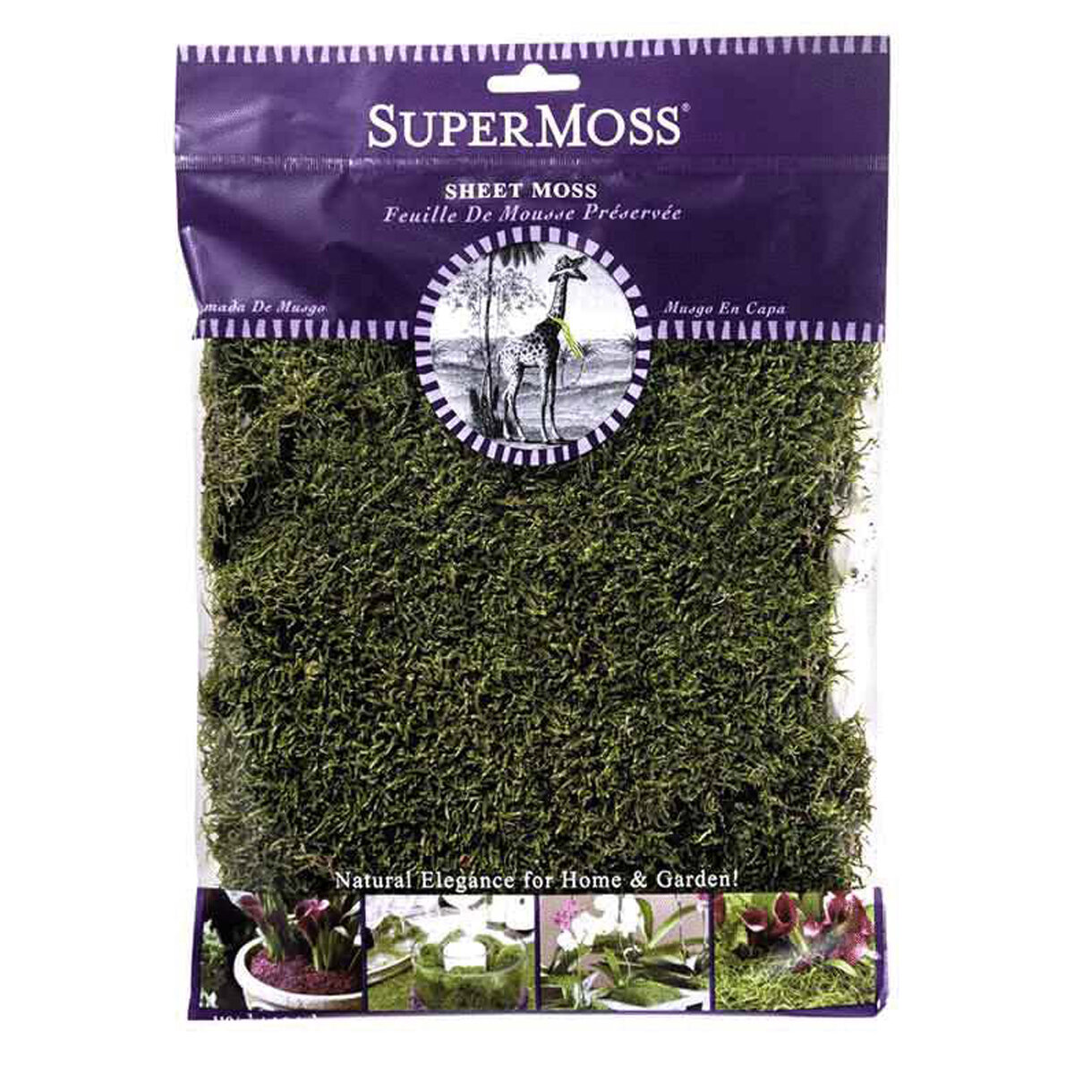 Sheet Moss Dried Natural 2oz Bag