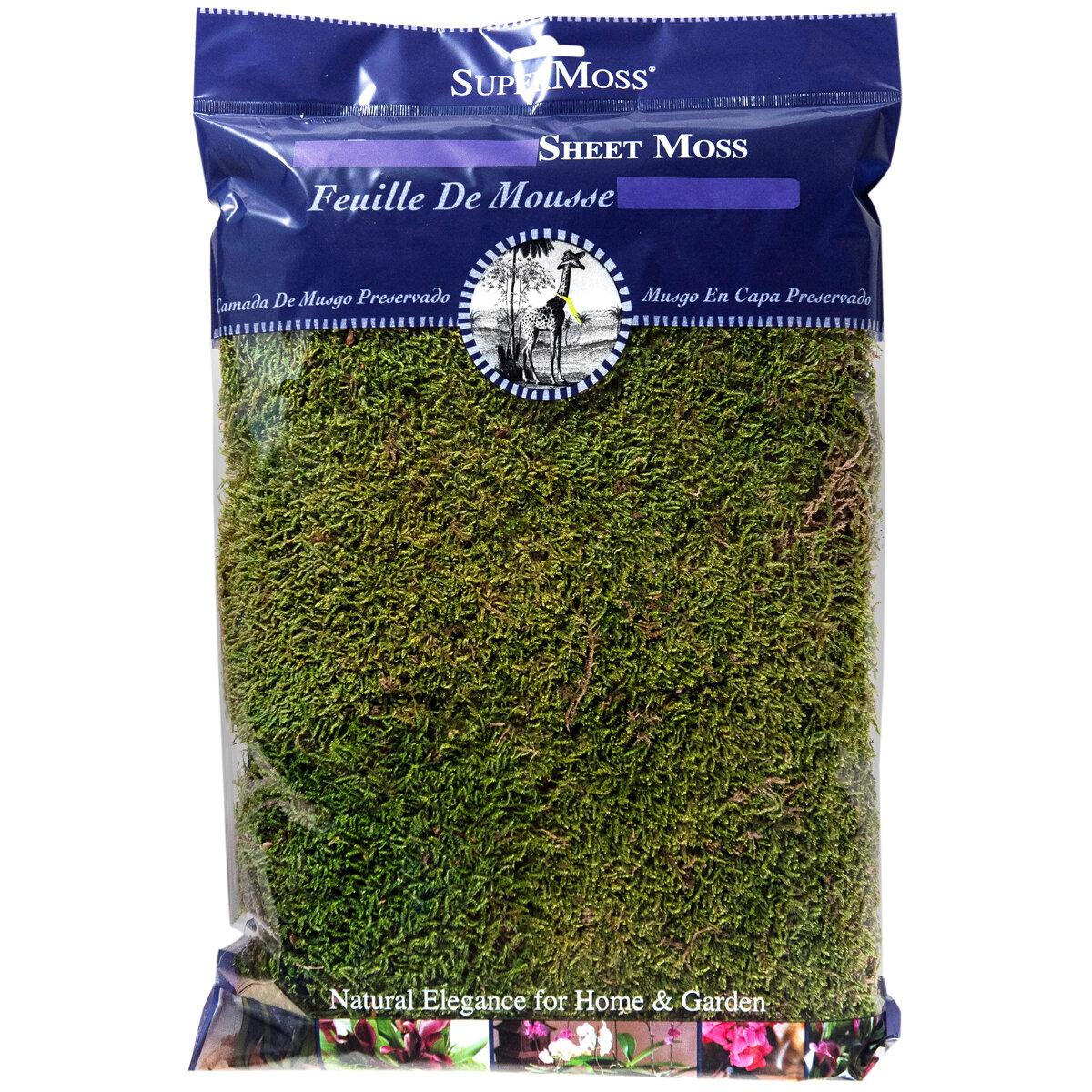 Sheet Moss Dried Natural 8oz Bag