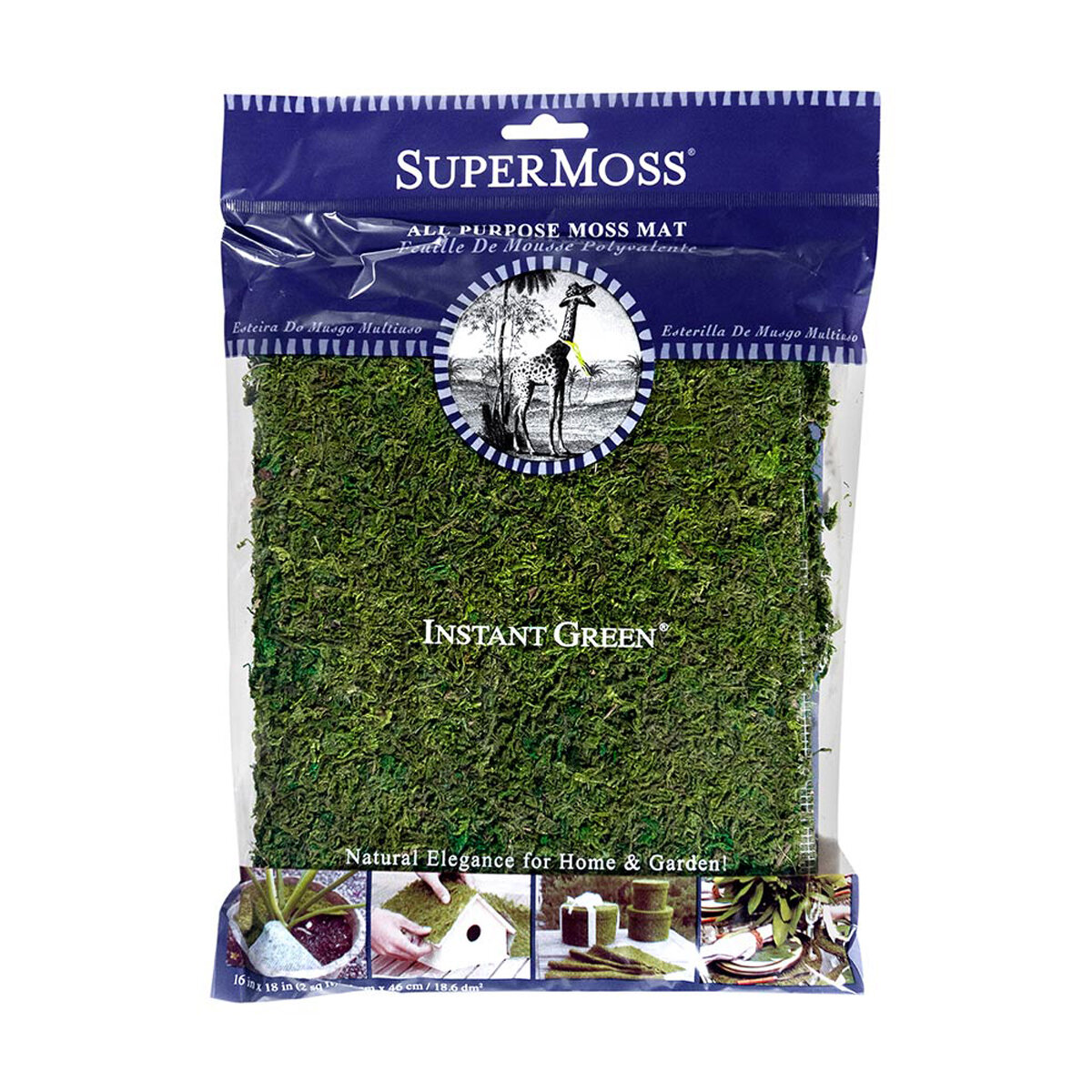 InstantGreen Moss Mat Green 18 x16in Bagged