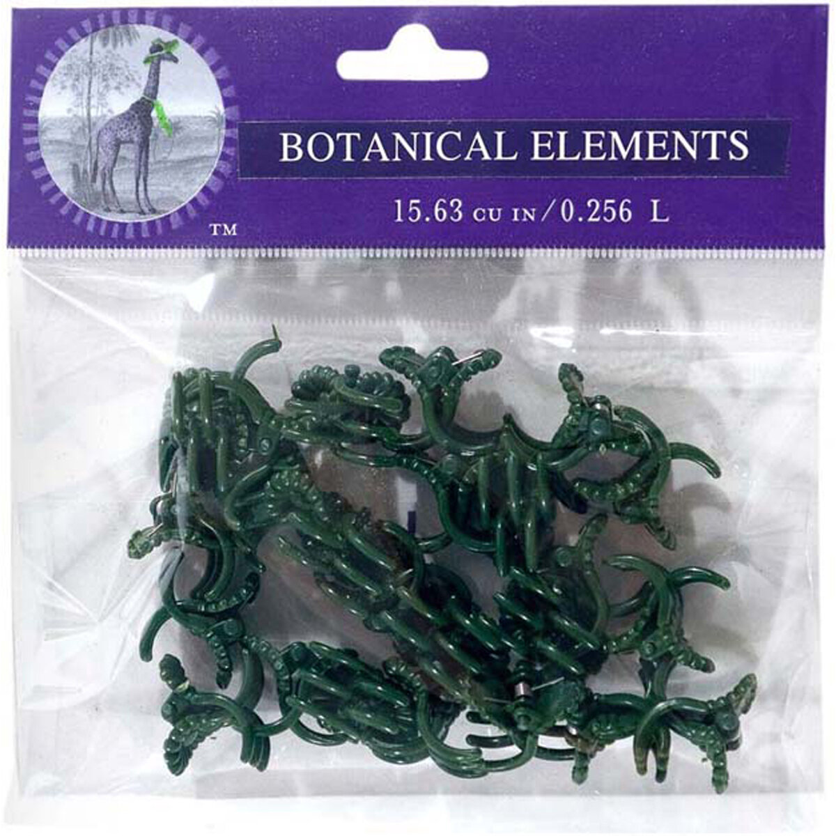 Daisy Orchid Clips Green 24pc Medium