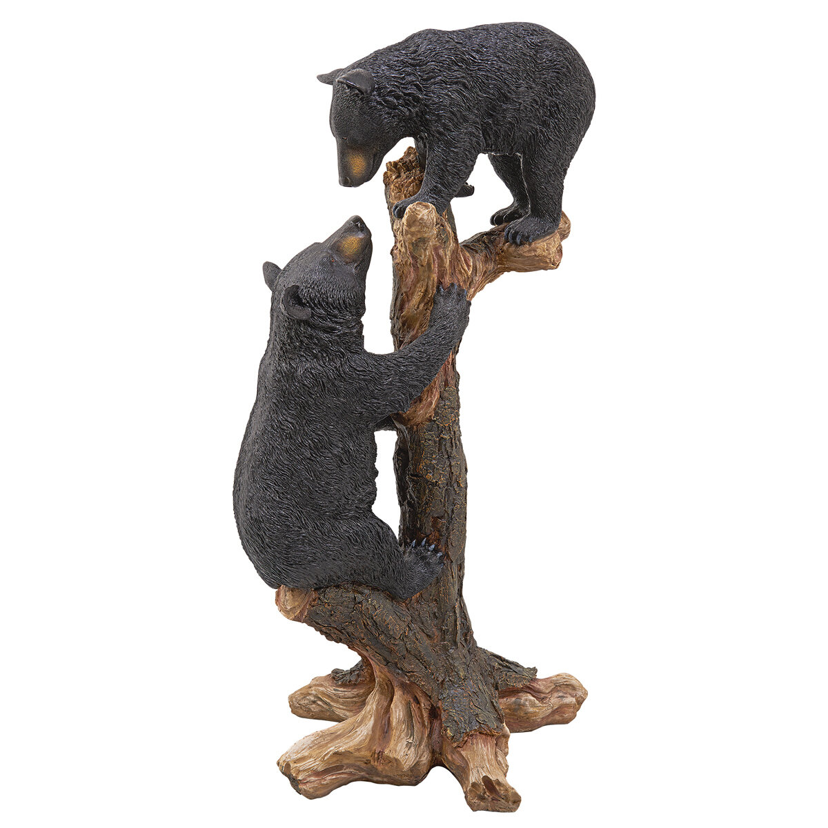 Dt Climbing Cubs Black Bear Statue