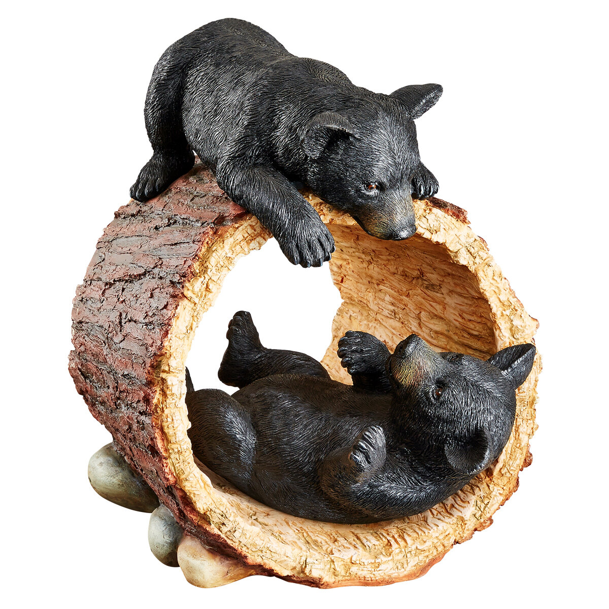 DT Rough Play Bear Cubs Garden Statue