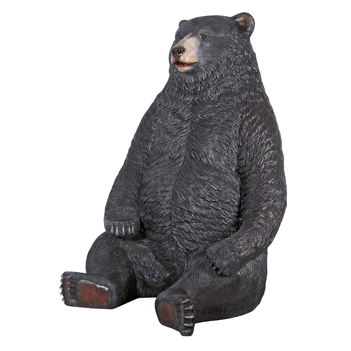 Sitting Pretty Black Bear Statue