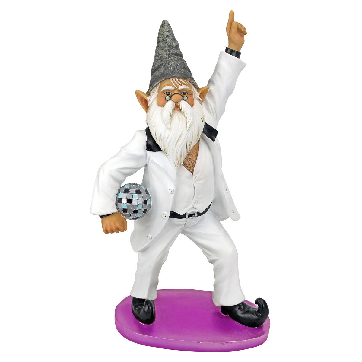 Disco Tony Gnome Statue