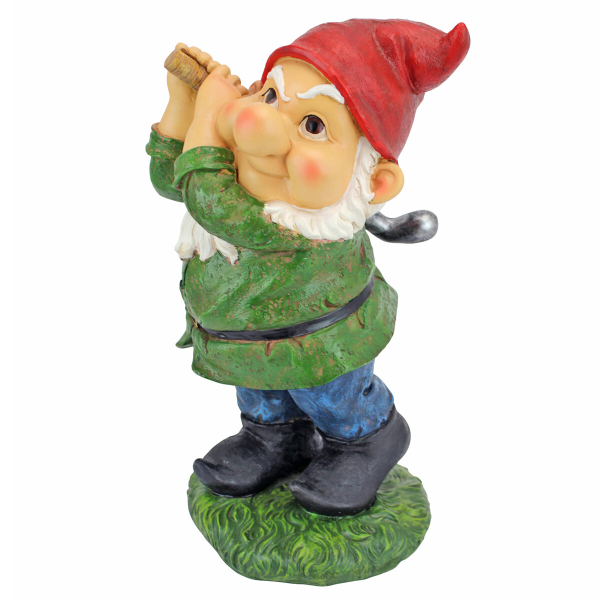 Dt Bogey Burt Golfer Garden Gnome