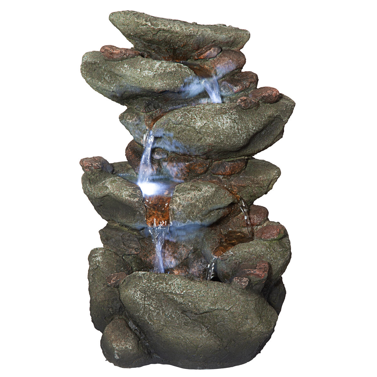 Rocky Range Pass Waterfall Fountain