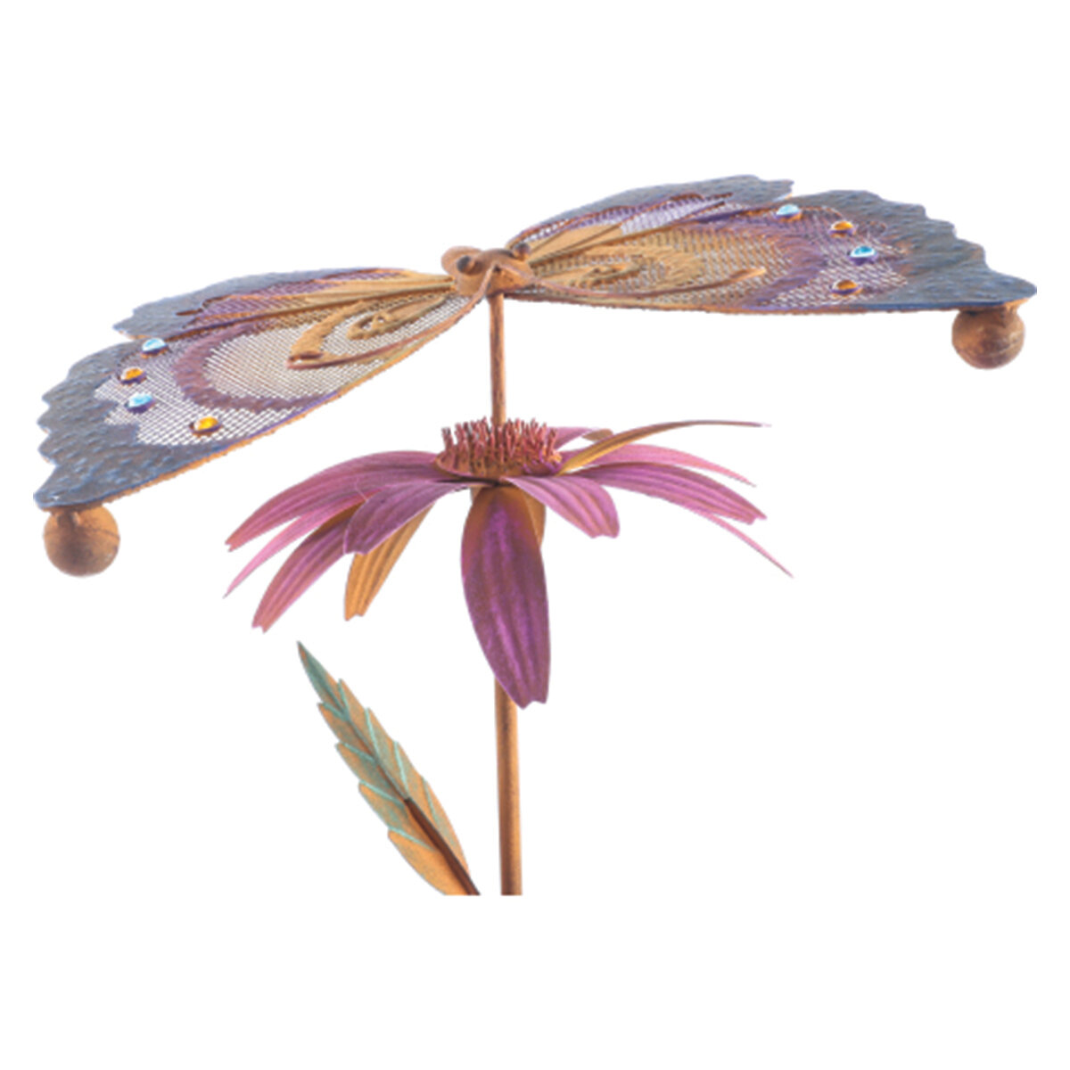 49"H Kinetic Butteryfly Stake
