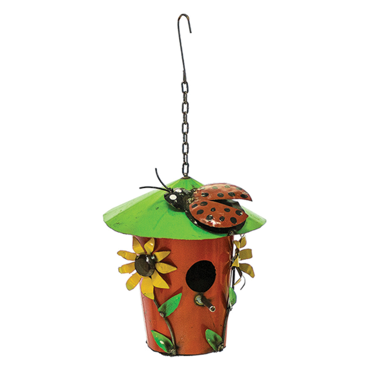 Tube Birdhouse W/ Ladybug Casepack (2ea)
