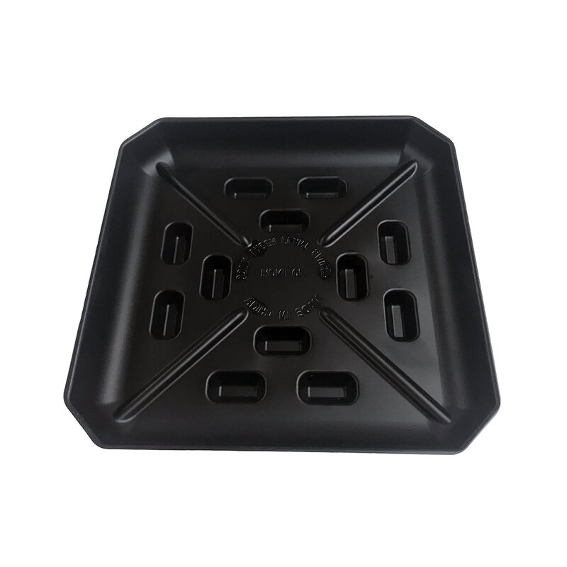 Down Under Plant Square Saucer 10 Down Under Plant Square Saucer 10" Black