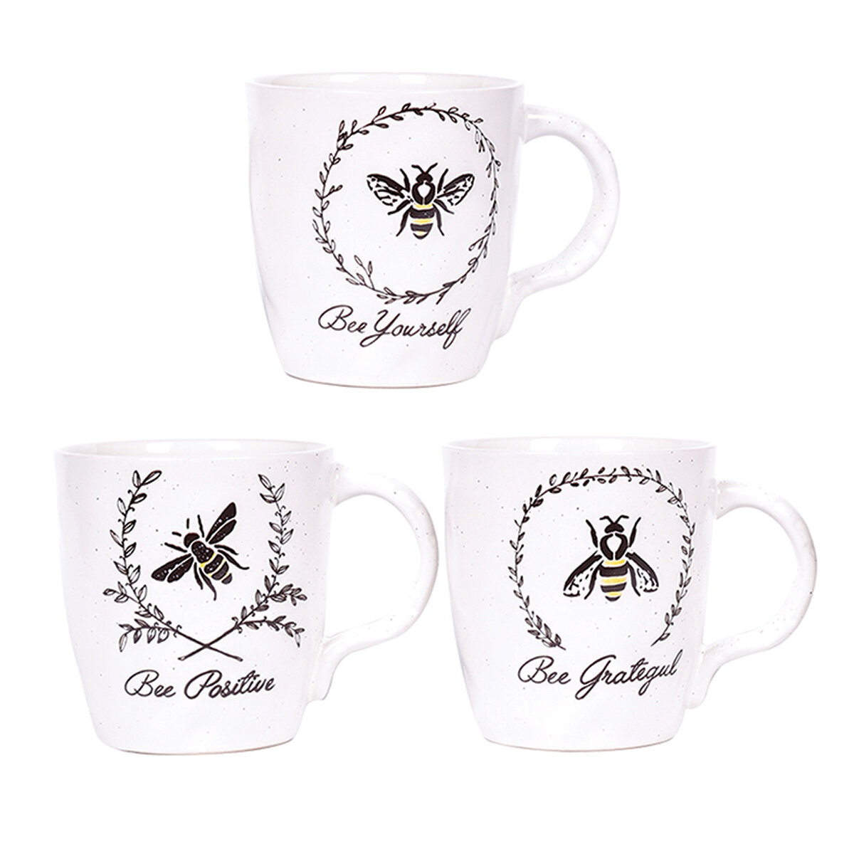 Bee Garland 17Oz Mug, 3 Asst