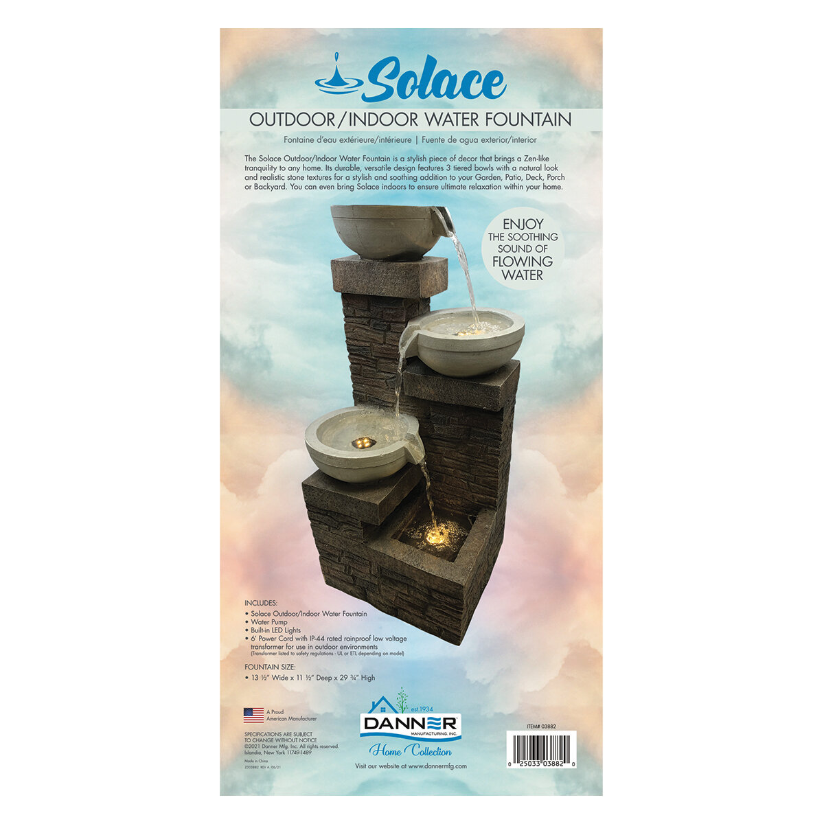 Solace - Outdoor/Indoor Water Fountain