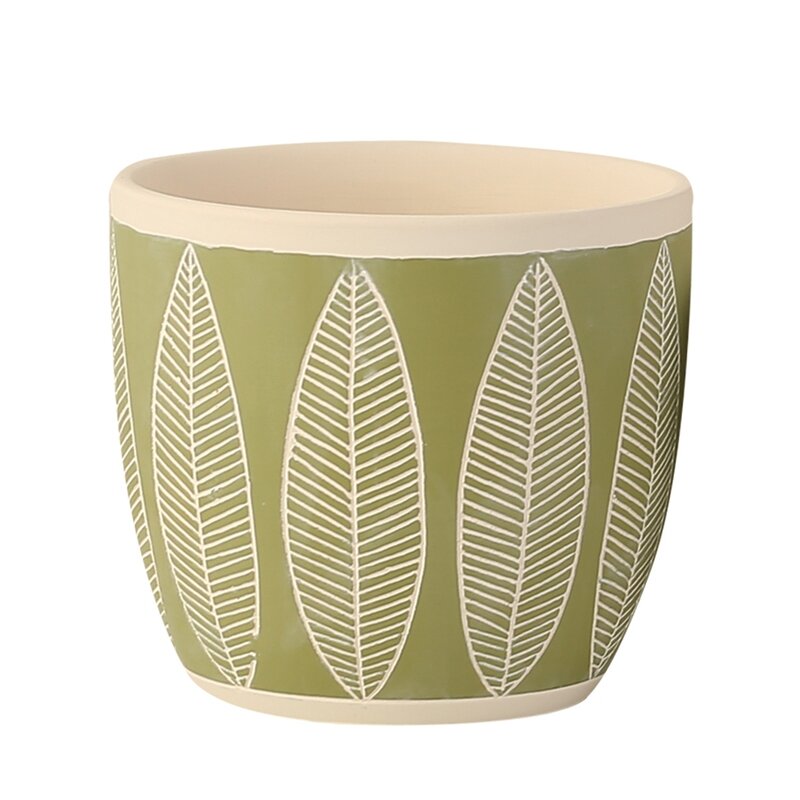 Green Leaf Cement Planter 13.5x.13.5x12.5 cm Green Leaf Cement Planter 13.5x.13.5x12.5 cm