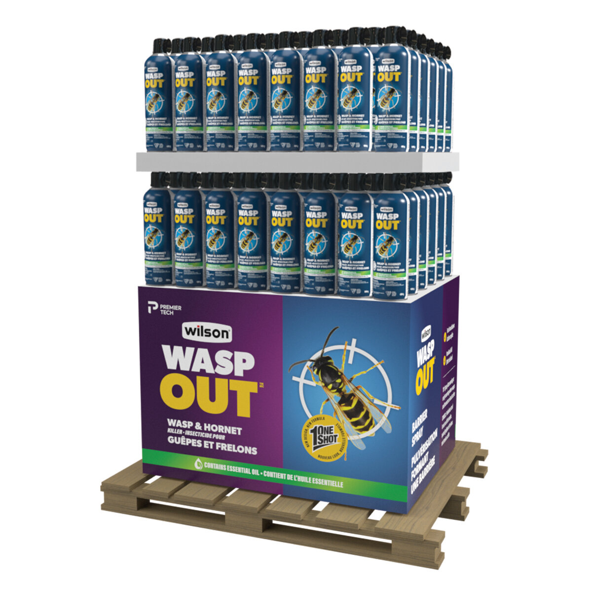 Wilson WaspOut Long Shot Aerosol 400 g DS (96Pcs)