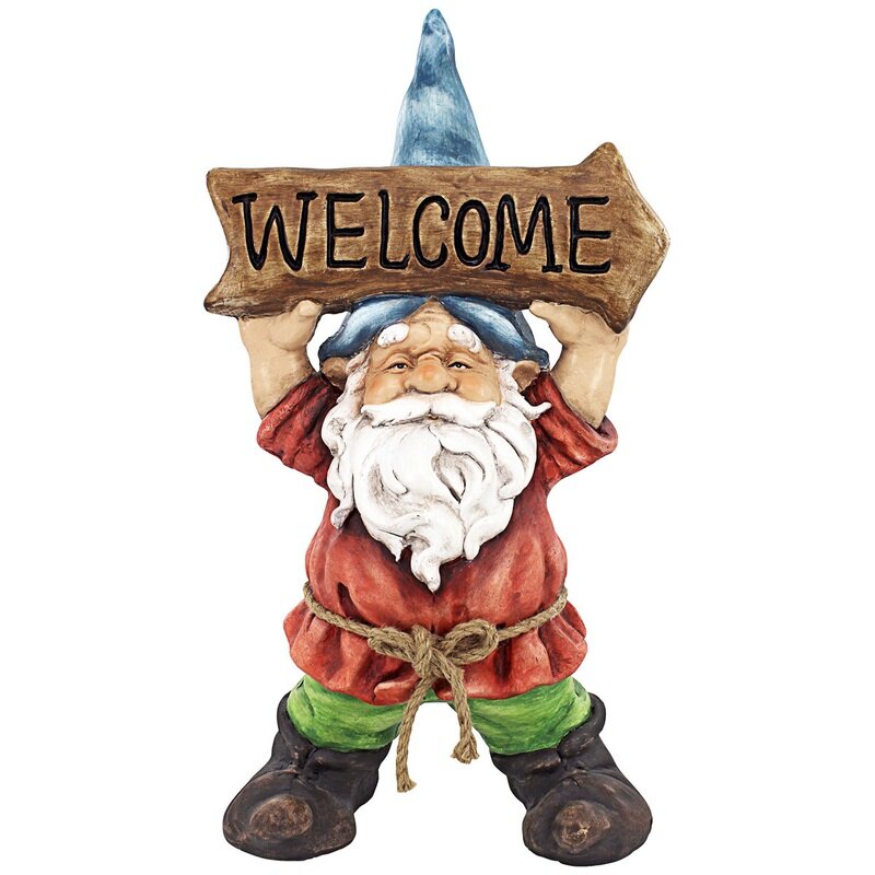 Welcoming Willie Garden Gnome Greeter Statue Welcoming Willie Garden Gnome Greeter Statue