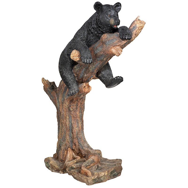 Forest Vantage Point Black Bear In Tree Statue Forest Vantage Point Black Bear In Tree Statue