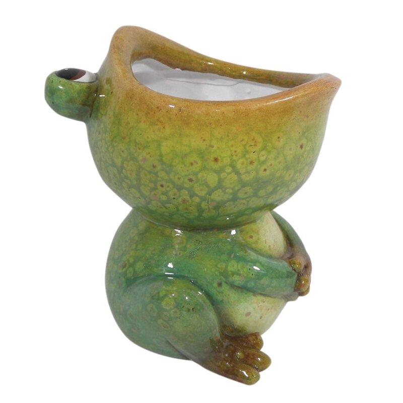 Big Mouth Frog Planter 14x13x15cm Big Mouth Frog Planter 14x13x15cm