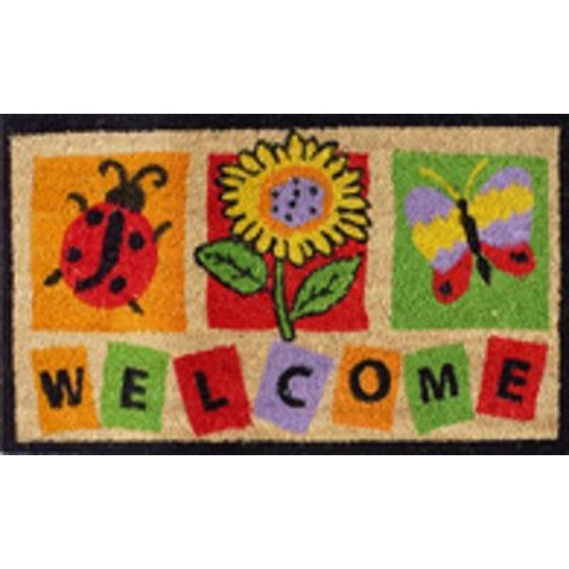 Coir Mat 18X30 Tea Party